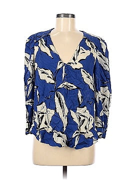 Veronica Beard Long Sleeve Silk Top (view 1)