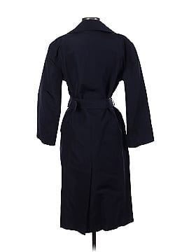 Chanel Vintage Navy Silk Belted Trenchcoat (view 2)
