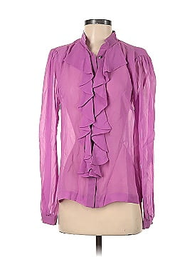 By Malene Birger Long Sleeve Silk Top (view 1)
