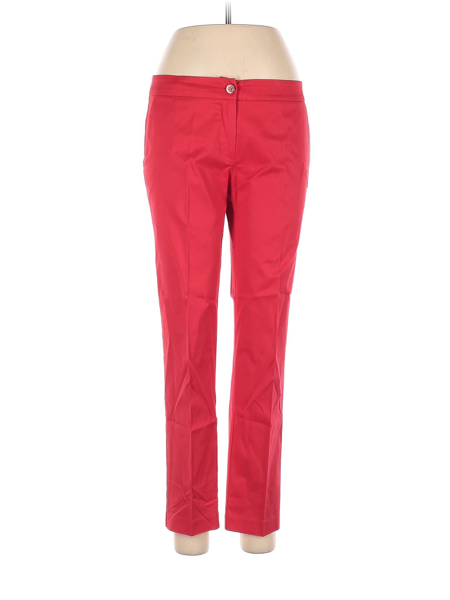 Stile Benetton Solid Red Dress Pants Size 44 (EU) - 81% off | thredUP