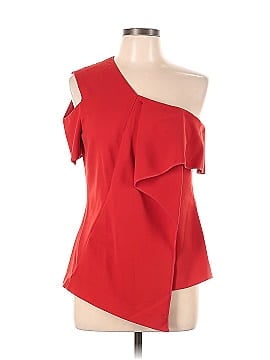 Jason Wu Collection Red Ruffle Top (view 1)