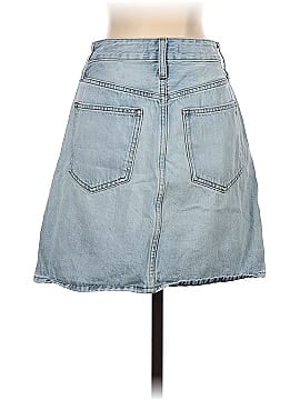 Madewell Curvy Denim High-Waist Straight Mini Skirt in Fitzgerald Wash (view 2)