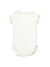 Baby Boden 100% Cotton Solid White Short Sleeve Onesie Size 3-6 mo - photo 2