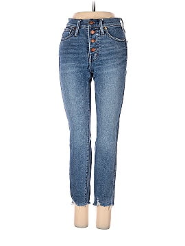 Madewell Petite 10" High-Rise Skinny Jeans in Cordova Wash: Button-Front Edition (view 1)