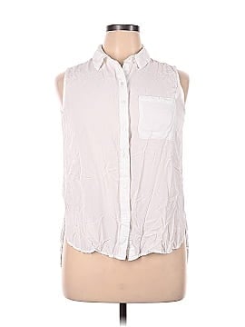 Velvet Heart Sleeveless Button-Down Shirt (view 1)