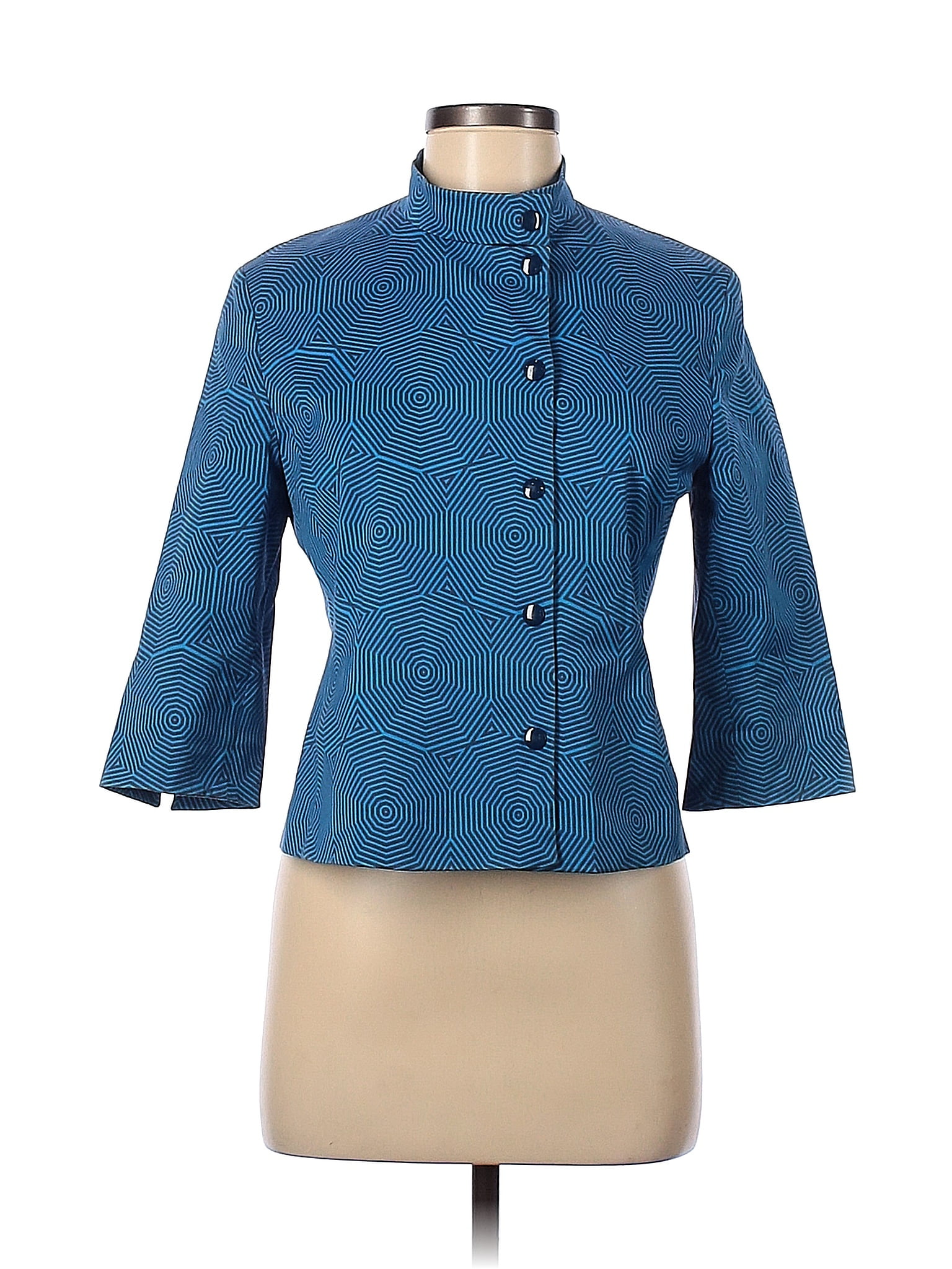 Akris Punto Blue Jacket Size 8 89 off ThredUp