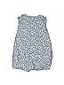 Baby Boden 100% Cotton Floral Blue Short Sleeve Outfit Size 6-12 mo - photo 2