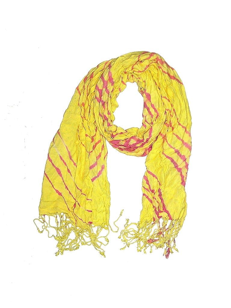 Pre-owned Assorted Brands Scarf In Yellow