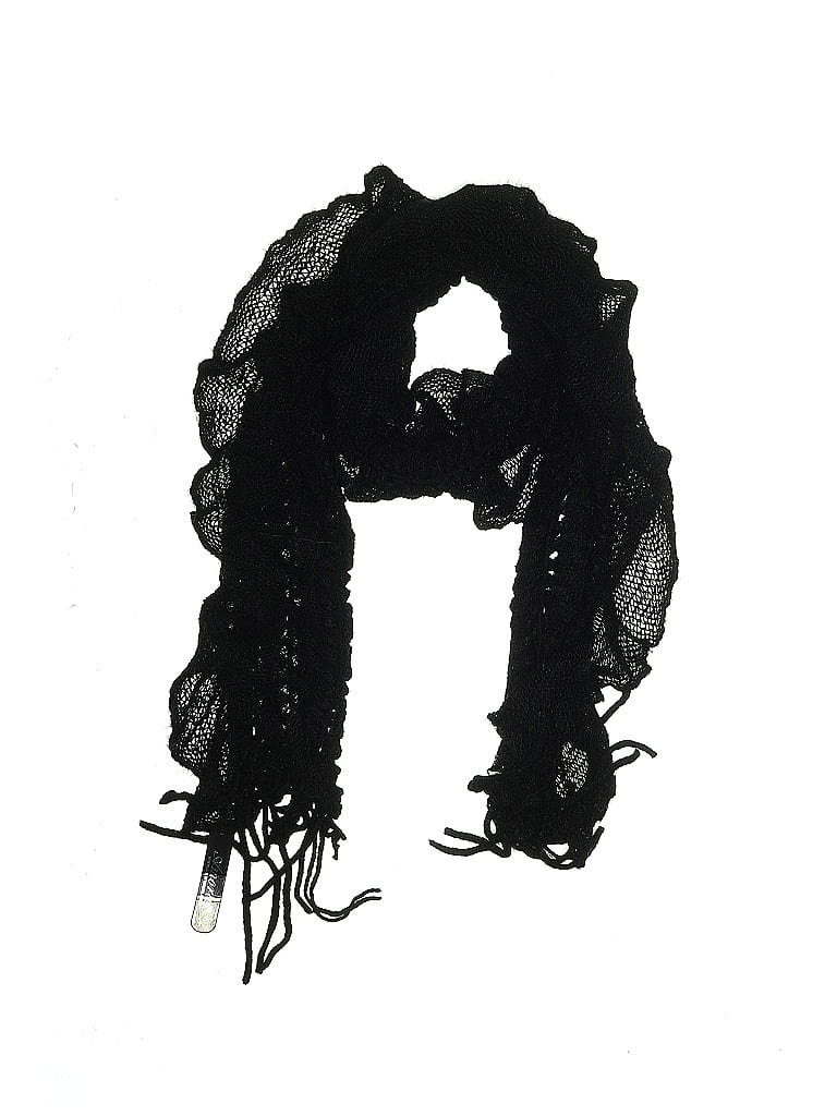 Pre-owned Assorted Brands Scarf In Black