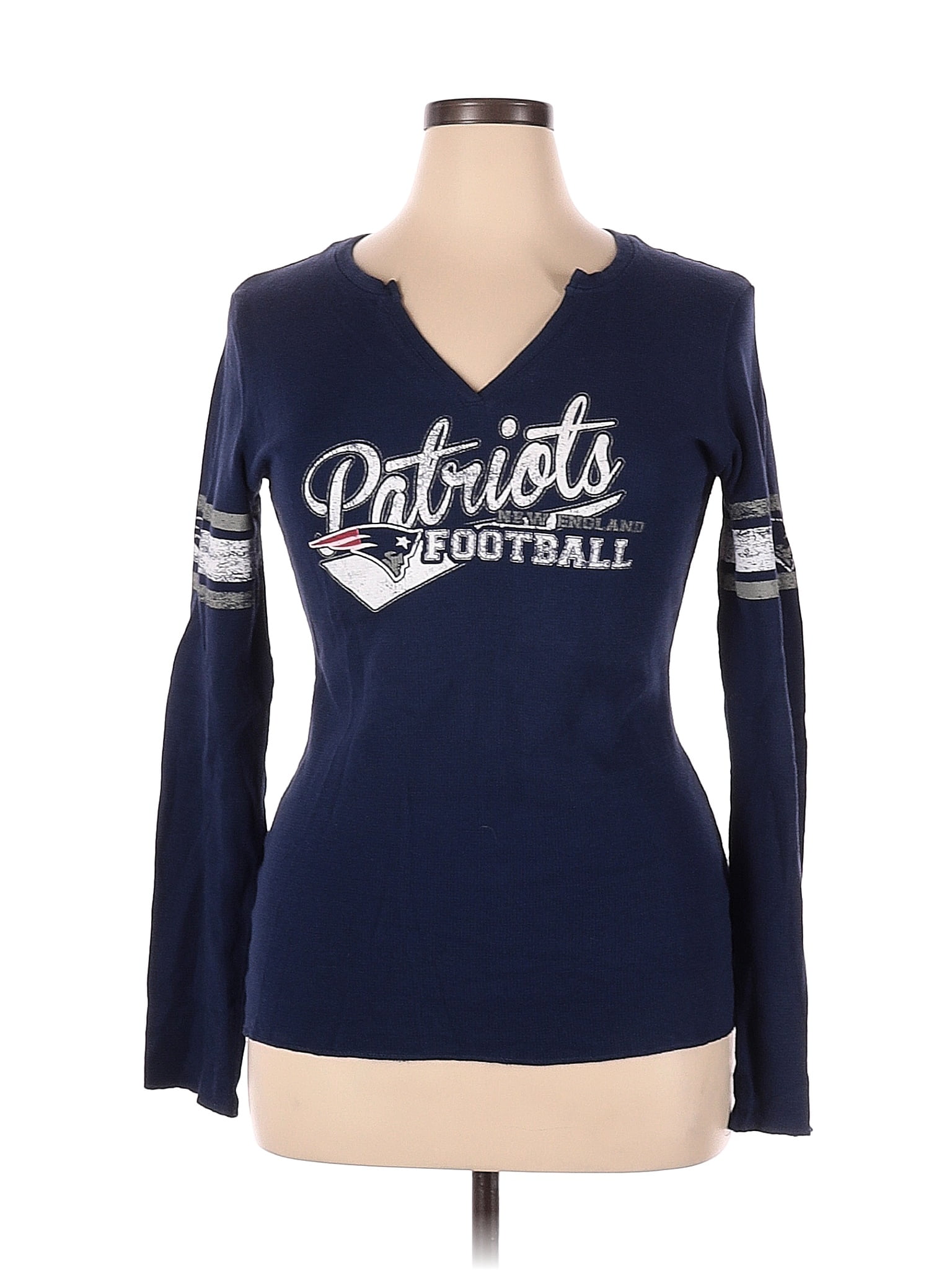 Nfl New England Patriots Girls' Short Sleeve Stripe Fashion T-shirt : Target