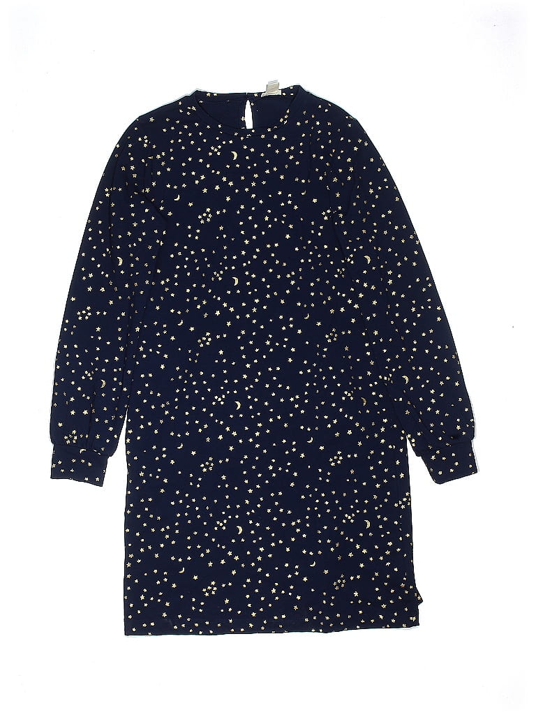 Crewcuts Outlet Polka Dots Navy Blue Dress Size X-Large (Kids) - photo 1