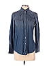 Ariat 100% Cotton Checkered-gingham Blue Long Sleeve Button-Down Shirt Size XS - photo 1