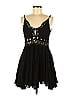 FP One 100% Cotton Solid Black Cocktail Dress Size XS - photo 1