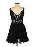 FP One 100% Cotton Solid Black Cocktail Dress Size XS - photo 2
