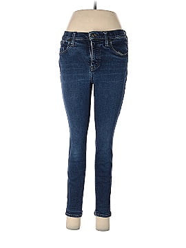 Madewell Petite 9" Mid-Rise Skinny Jeans in Orland Wash: TENCEL&trade; Denim Edition (view 1)
