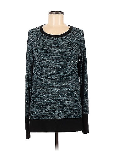 GAIAM Marled Teal Long Sleeve T-Shirt Size XL - 52% off