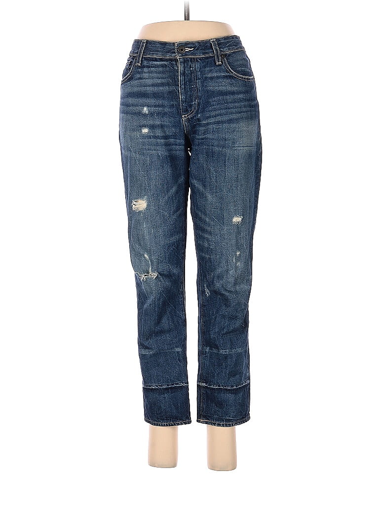 Lucky Brand Solid Blue Jeans Size 4 85 off ThredUp