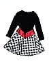 Bonnie Jean Checkered-gingham Black Special Occasion Dress Size 7 - photo 2