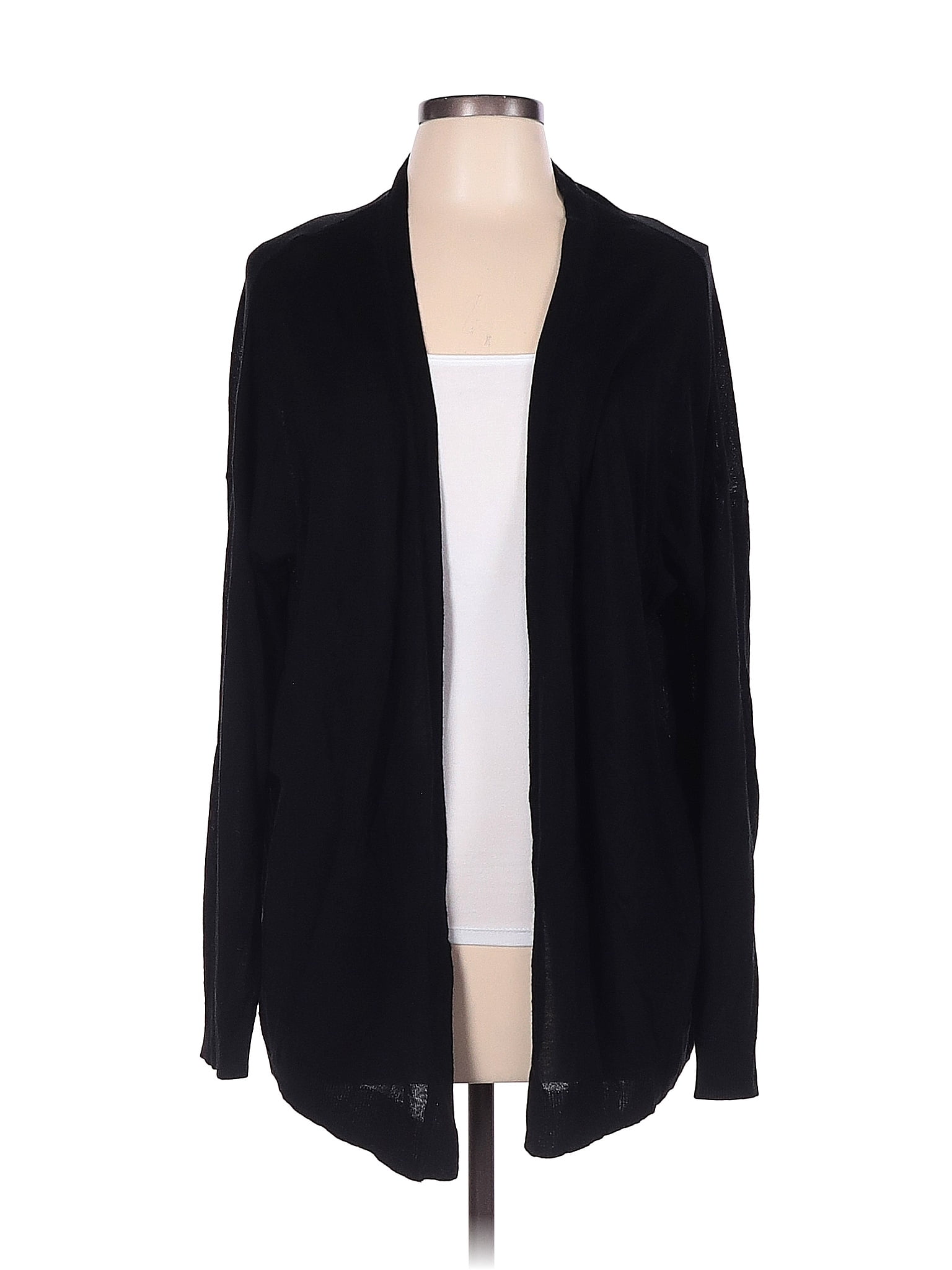 H&M Color Block Solid Black Cardigan Size L - 47% off | thredUP
