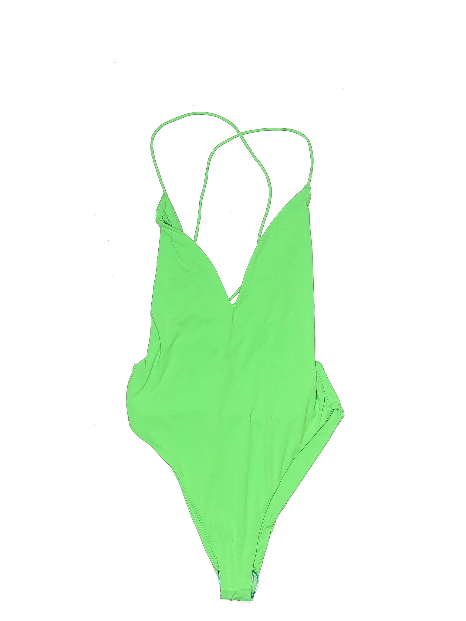 Superdown Solid Green One Piece Swimsuit Size S 62 Off Thredup