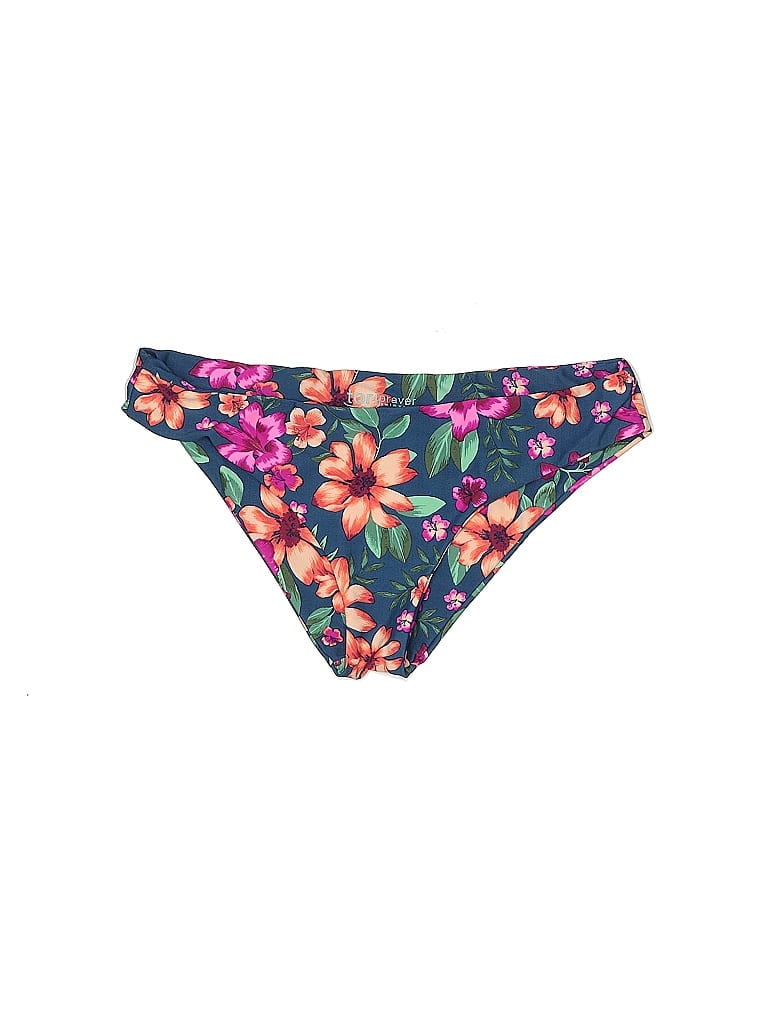 Tori Praver Floral Blue Swimsuit Bottoms Size L - 82% off | ThredUp