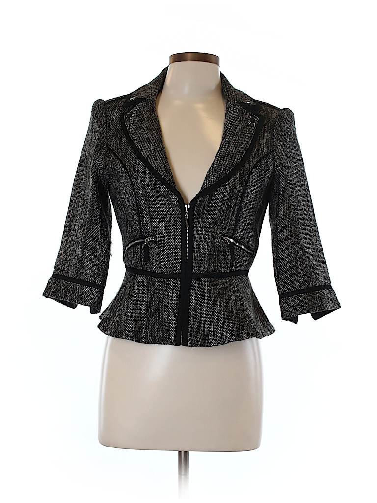 White House Black Market Tweed Gray Blazer Size 6 - 76% off | thredUP