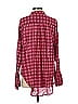 FP One 100% Cotton Plaid Red Long Sleeve Blouse Size S - photo 2