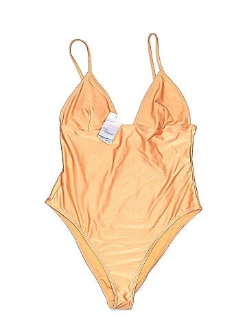 Orange one piece swimsuit forever sale 21