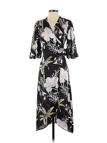 Lobo.Rosa Floral Wrap Around Dress (view 1)