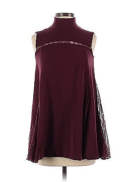 ADEAM Burgundy Lace Godet Top (view 2)
