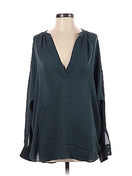 Vince. Long Sleeve Silk Top (view 1)