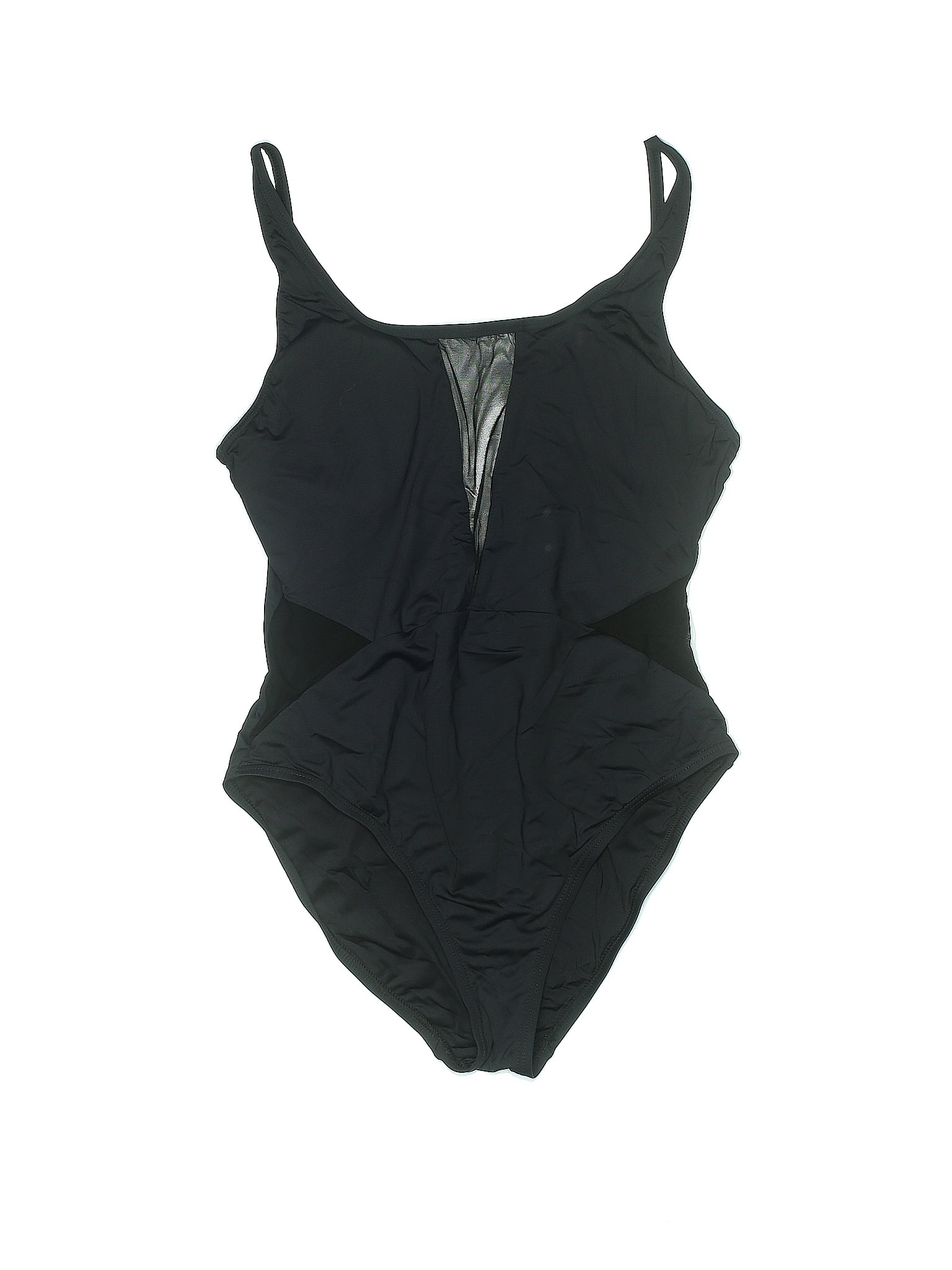 La Blanca Solid Black One Piece Swimsuit Size 12 56 Off Thredup 3151