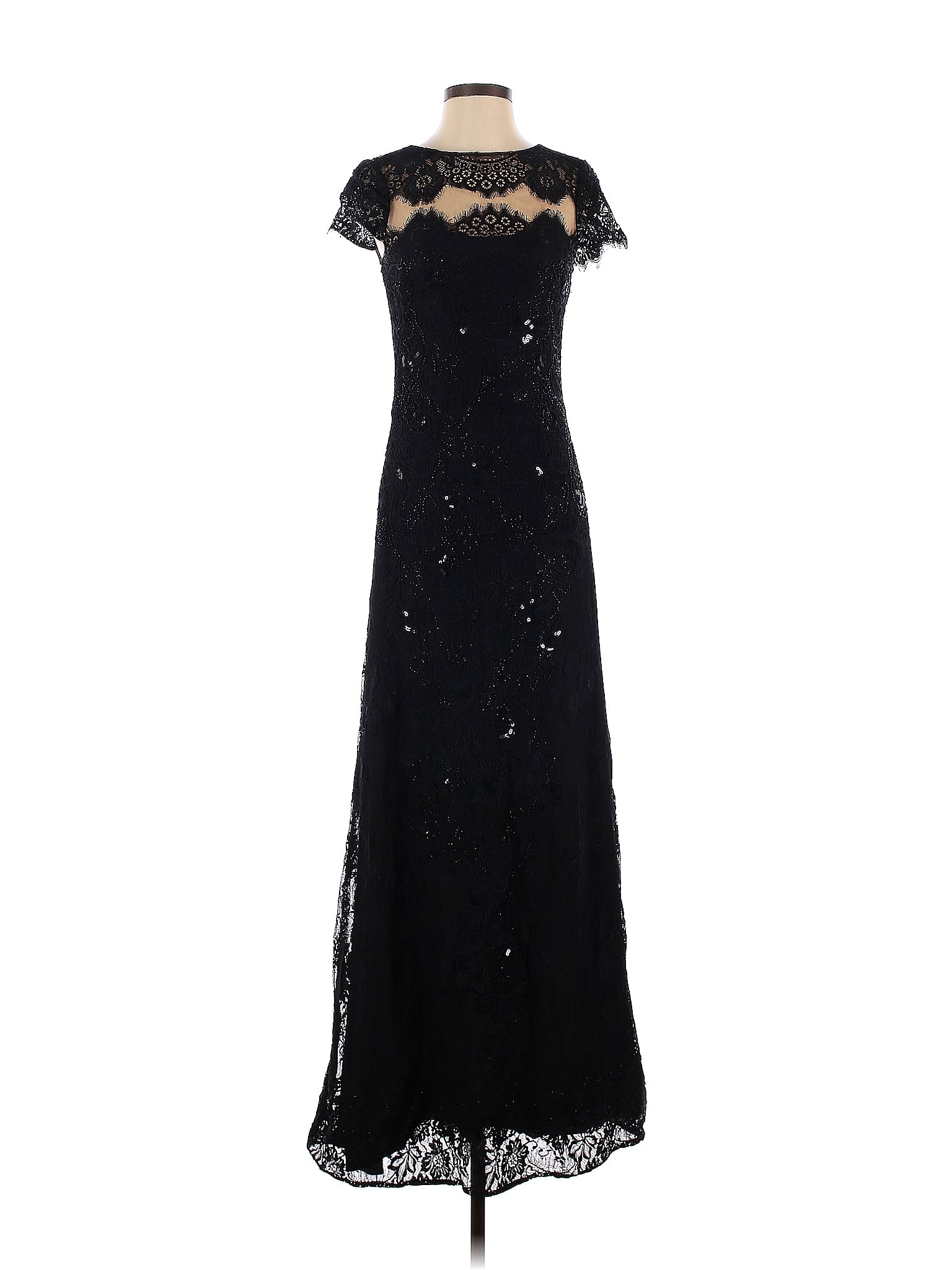 MARCHESA notte Solid Black Nightingale Gown Size 2 (Tall) - 78% off ...