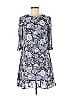 Ganni 100% Viscose Floral Multi Color Blue Casual Dress Size 40 (EU) - photo 1