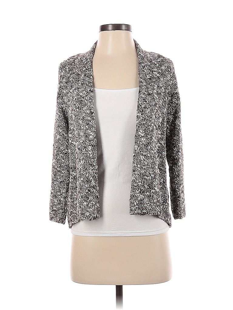 Eileen Fisher Color Block Gray Brown Cardigan Size S 76 off thredUP