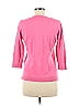 525 America Solid Pink Long Sleeve Top Size M - photo 2