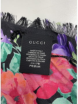 Gucci Lenis Floral Silk Twill Scarf  (view 2)