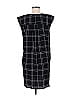 Leith 100% Polyester Argyle Grid Plaid Black Casual Dress Size M - photo 2