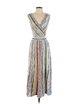 Missoni Multi Striped Faux Wrap Dress (view 1)
