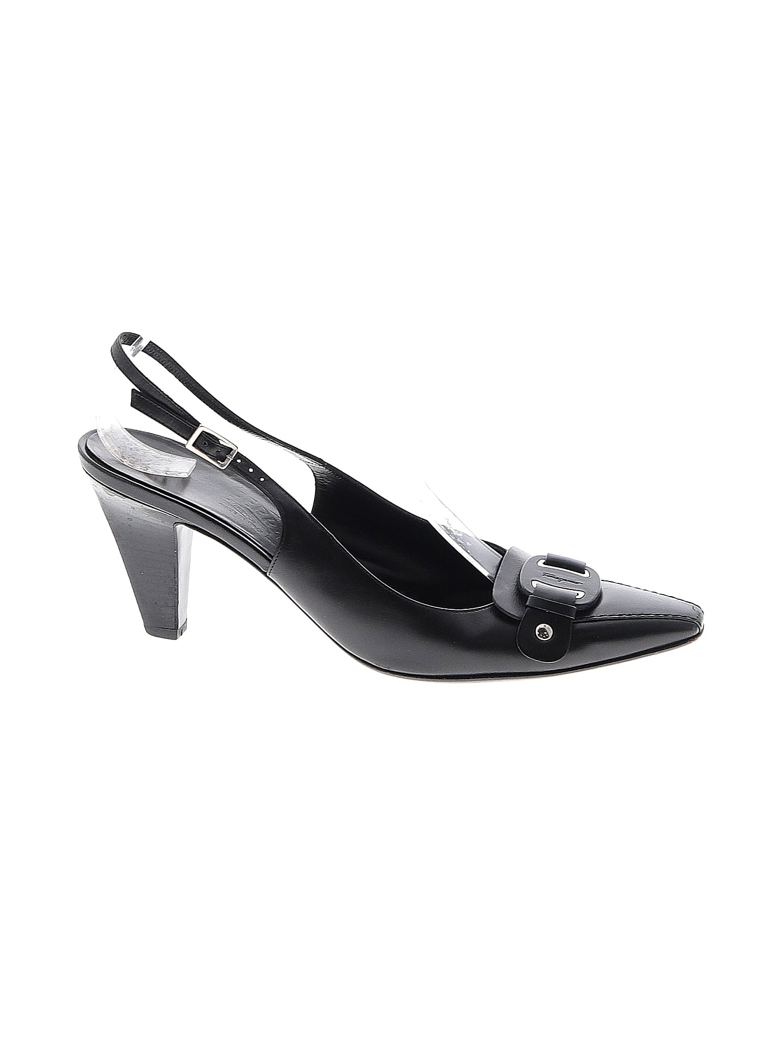 Salvatore Ferragamo Solid Black Heels Size 9 - 85% off