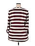Motherhood Stripes Multi Color Burgundy Long Sleeve Top Size 2X (Maternity) - photo 2