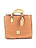 Dooney & Bourke 100% Leather Solid Brown Tan Leather Satchel One Size - photo 1