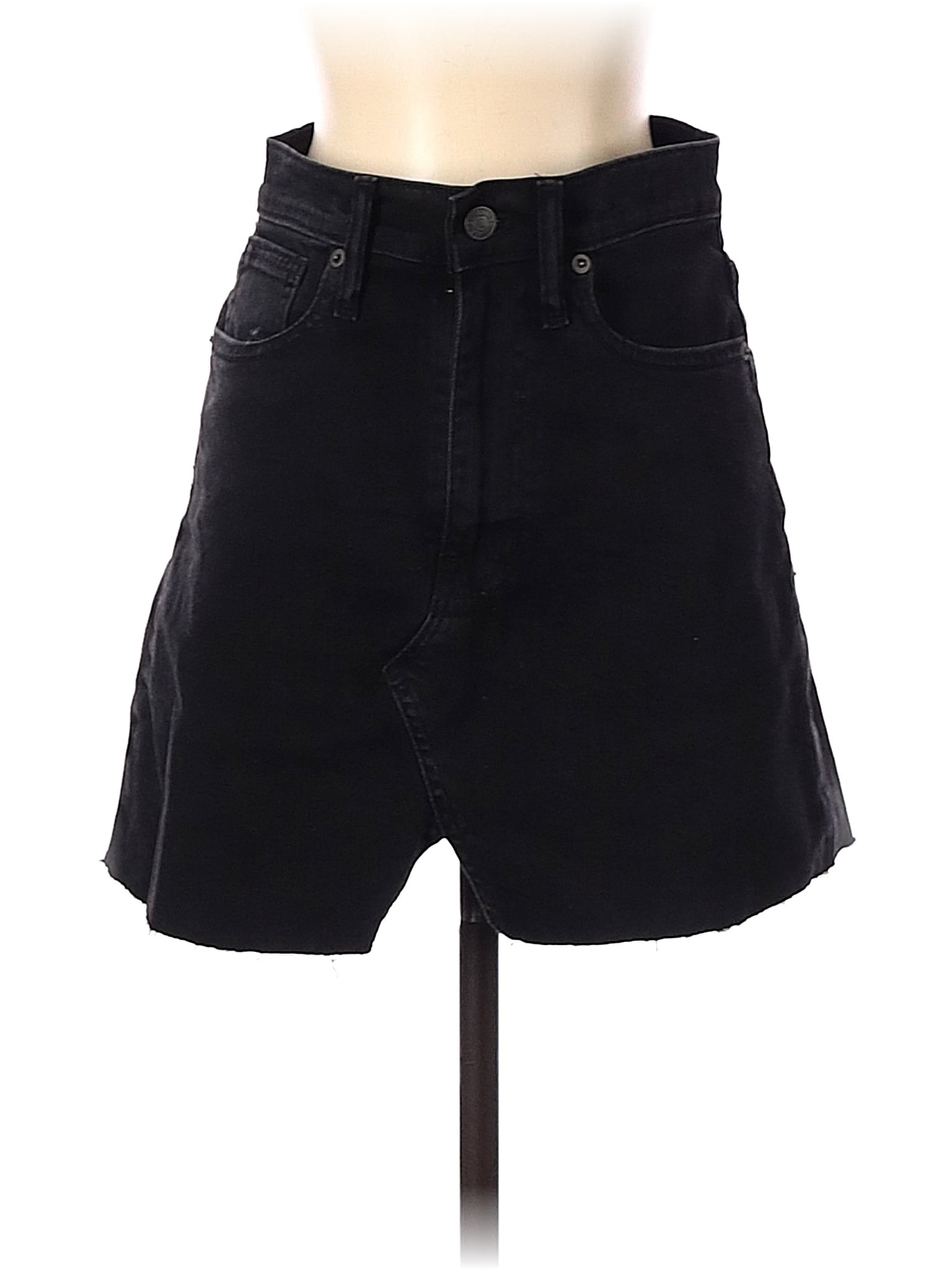 Madewell Black Denim Skirt Size 25 waist