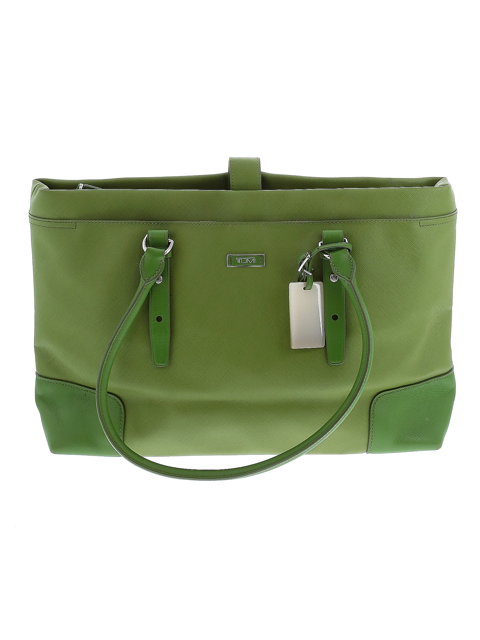 Tumi 100 Leather Green Leather Laptop Bag One Size 72 off thredUP