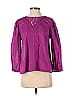 FARM Rio 100% Cotton Polka Dots Purple Long Sleeve Blouse Size XS - photo 1