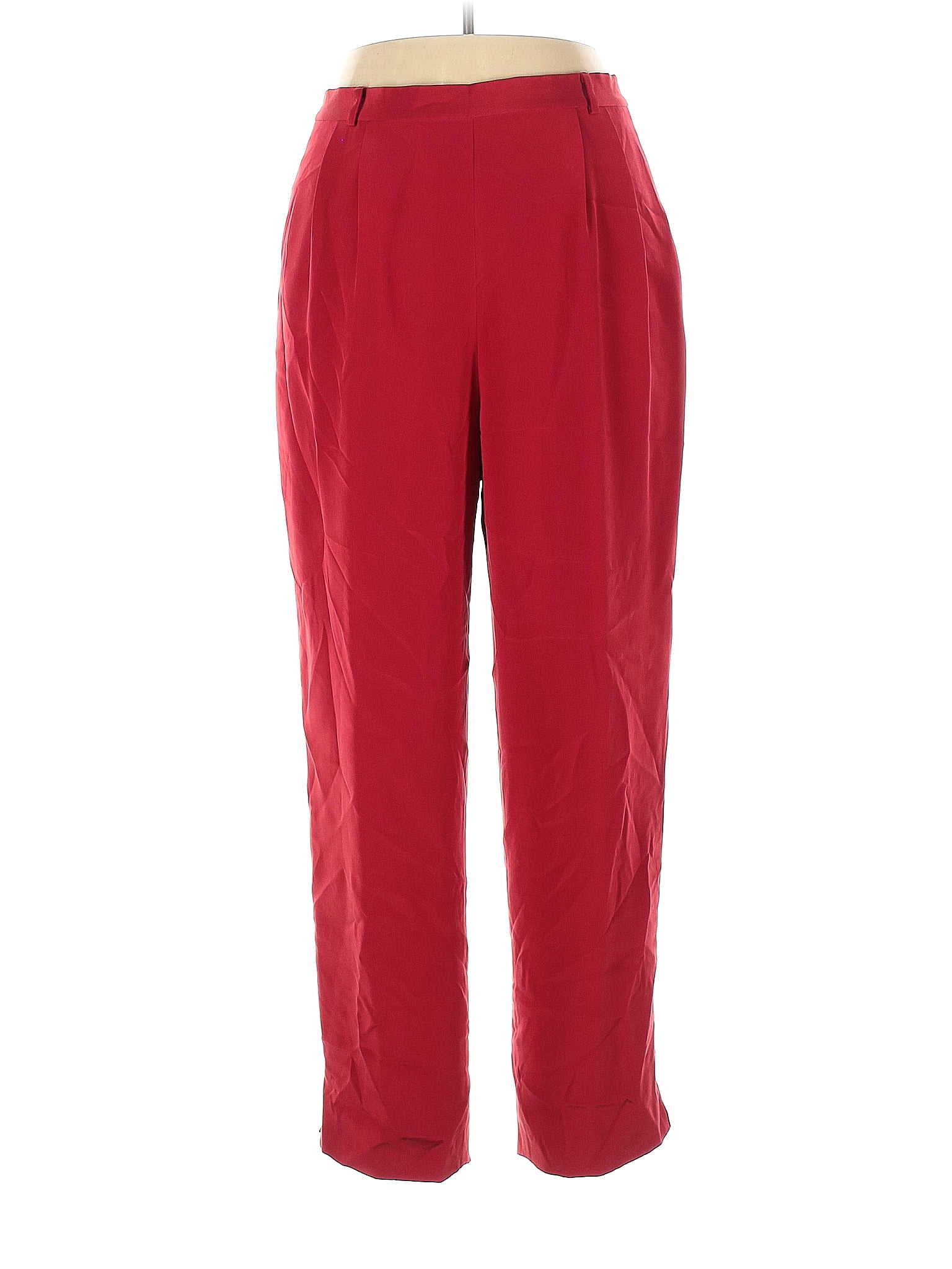 Doncaster 100% Silk Solid Red Silk Pants Size 16 - 85% off | thredUP