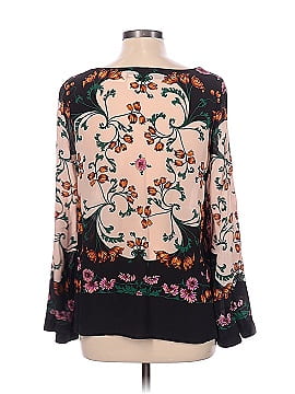 Maeve by Anthropologie Long Sleeve Silk Top (view 2)