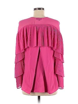 Prabal Gurung Collective Pink Pleated Sleeve Blouse (view 2)