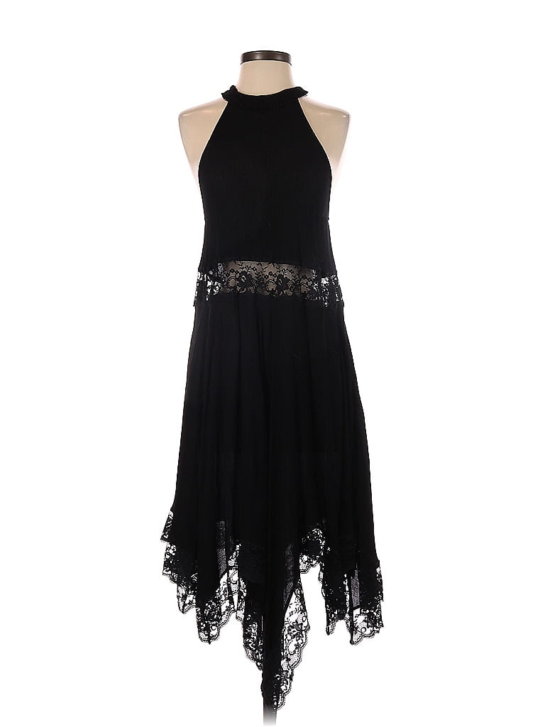 Intimately by Free People 100% Rayon Solid Black Cocktail Dress Size S - photo 1