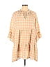 Show Me Your Mumu Checkered-gingham Tan Casual Dress Size XL - photo 1